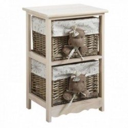 Wooden chest of drawers and...