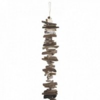 Mobile to hang in raw driftwood