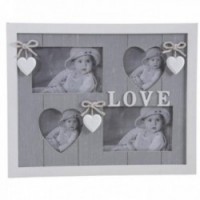 Wall picture frame wood heart decorative wood