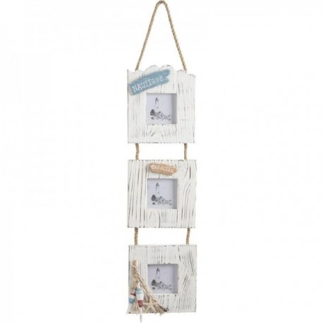 Photo holder to hang in marine wood