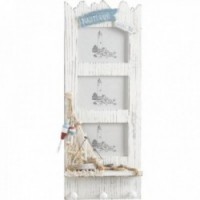 Kuchnia Crochet Team Holder + 3 Ramki na zdjęcia Dekoracja morska