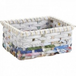 Recycled paper storage baskets