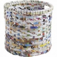 Round baskets in recycled paper