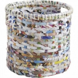 Cestas redondas de papel reciclado