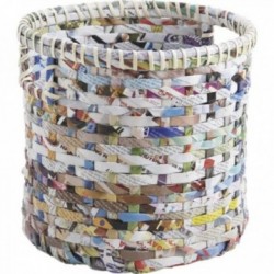 Round baskets in recycled...