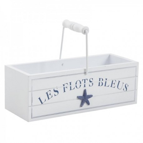 Marin träkorg "Les Flots Bleus"