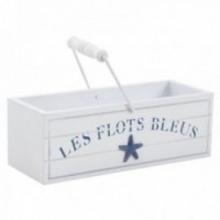 Cesta cesta en madera marina "Les Flots Bleus"