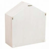 Värikäs puiset talon hyllyt