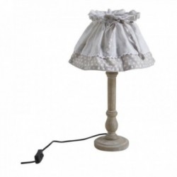 Drewniana lampa nocna