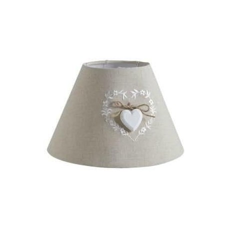 Bedside lamp shade with heart