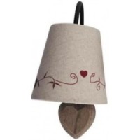 Wall wall lamp with heart pattern
