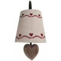 Houten wandlamp patroon lampenkapshade harten