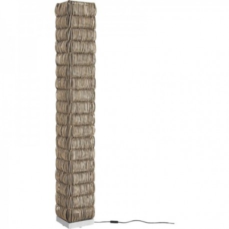 Lampa podłogowa w szarej słupie