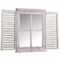 Mirror Wooden Window Tinted