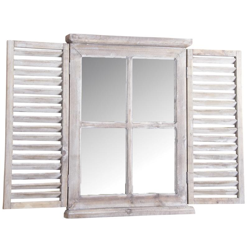 Specchio da finestra in legno tinto - Boisnature'l