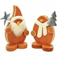 Muitas 2 decorações de Natal Papai Noel e boneco de neve Estatuetas Festivais