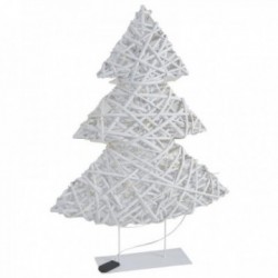 White Wicker Tree with LED
