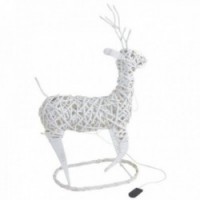 Valkoinen sävytetty paju hirvi led