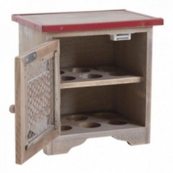 Kast 12 houten eieren - houten eierdoos, voedselopslagkeukenkast