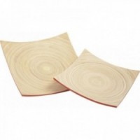 Punainen bambu korit