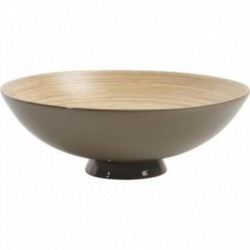 Bruine bamboe fruitmand, decoratief tafelcentrum