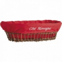 Raw wicker bread basket "Côté Montagne"