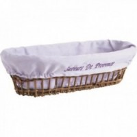 Raw wicker bread basket "Saveurs De Provence"