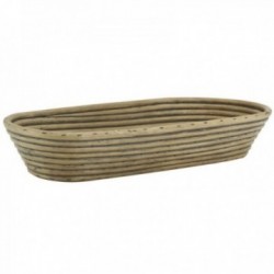 Stained rattan bread basket