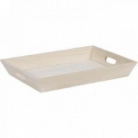 Raw wooden tray to decorate or paint