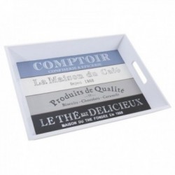 Wiele 2 drewnianych taców