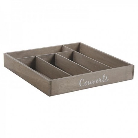 Wooden cutlery tray 5 compartments
