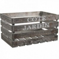 Large wooden crate "Garden side"