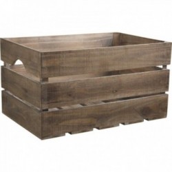 Large aged wooden crate