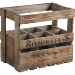 Aged wooden bottle crate