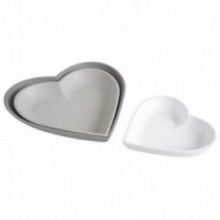 Kubki aperitif serce drewniane