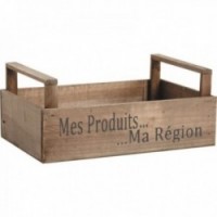 Cesto in legno "I miei prodotti La mia regione"