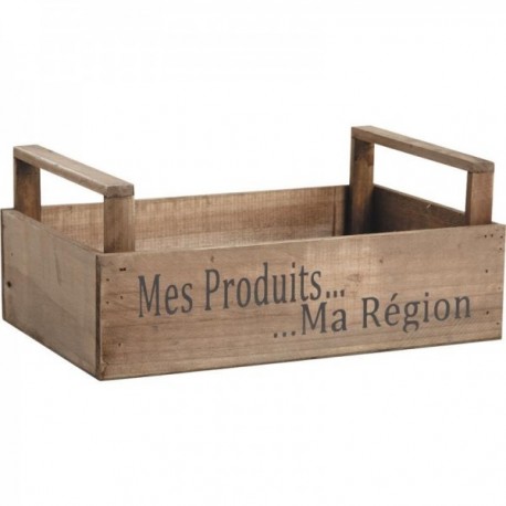 Cesta de madera "Mis Productos Mi Región"