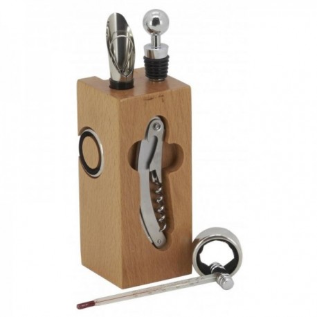 Halter fr 6 Bambus-Kellerzubehr - Boisnature'l