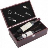 Wine bottles box + 5 accessories