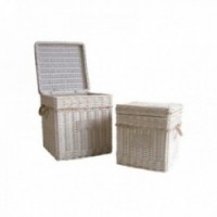 Kwadratowe pni w Wicker Wicker