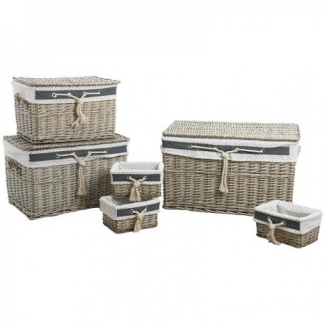 Szare podświetlane pnie i kosze