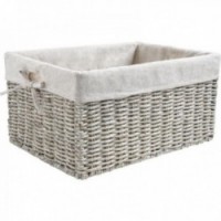 Gray corn storage basket basket