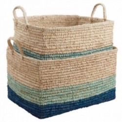 Reed storage baskets