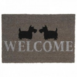 Coconut Doormat Welcome Dog