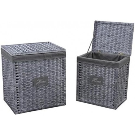 Conjunto de 2 roupas quadradas quadradas quadradas definido com tampas