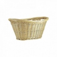 Natural wicker linen trash