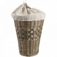 Panier à linge rond en éclisse