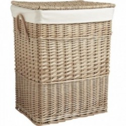 Light wicker laundry basket