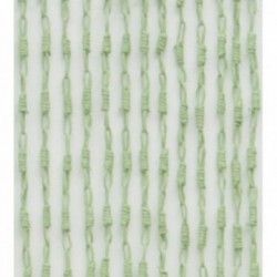 Rideau de Porte en Papier Corde Vert à 43 Pendants | Store Anti-Mouche Naturel et Bohème pour l'Été