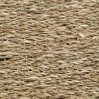 Rechteckiger Teppich aus Seegras